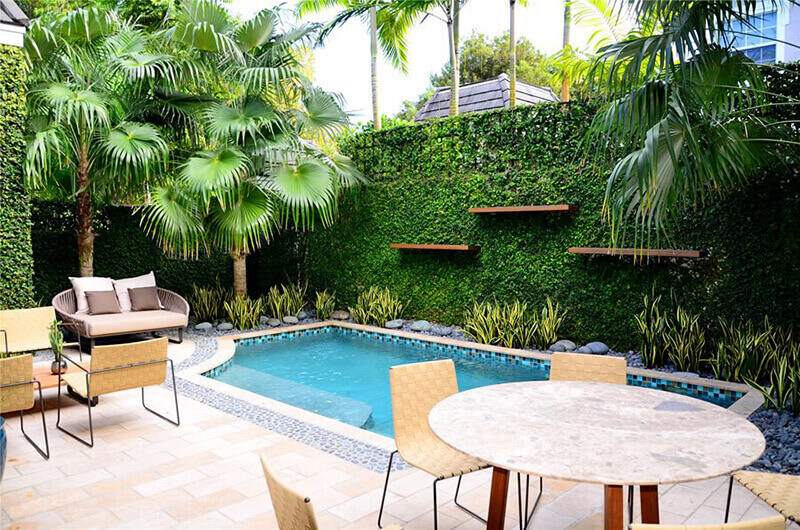 Yard after ShrubHub landscape design transformation