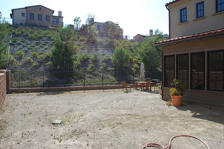 Yard before ShrubHub landscape design