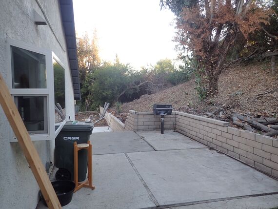 Yard before ShrubHub landscape design